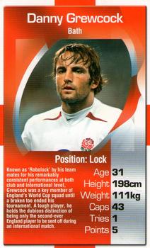 2003 Top Trumps England Rugby Heroes #NNO Danny Grewcock Front